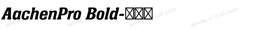 AachenPro Bold字体转换